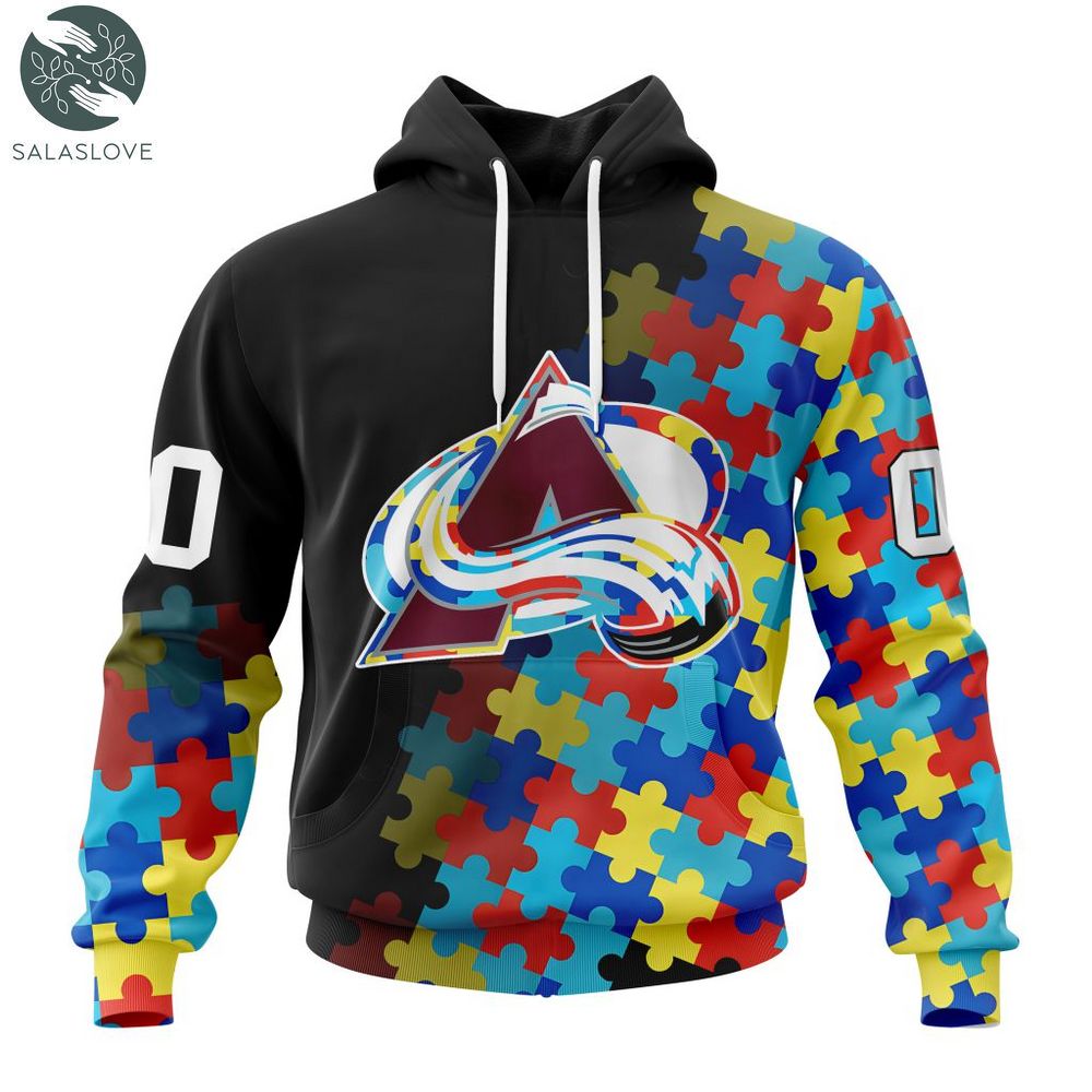 NHL Colorado Avalanche Special Autism Awareness Design Hoodie