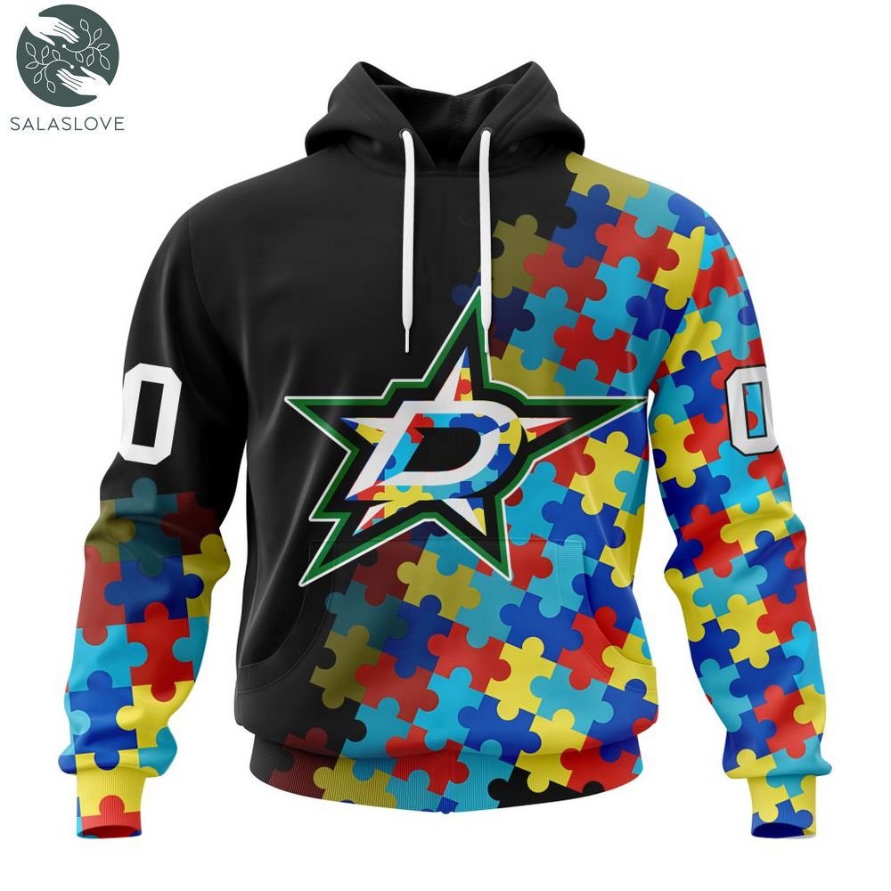 NHL Dallas Stars Special Autism Awareness Design Hoodie