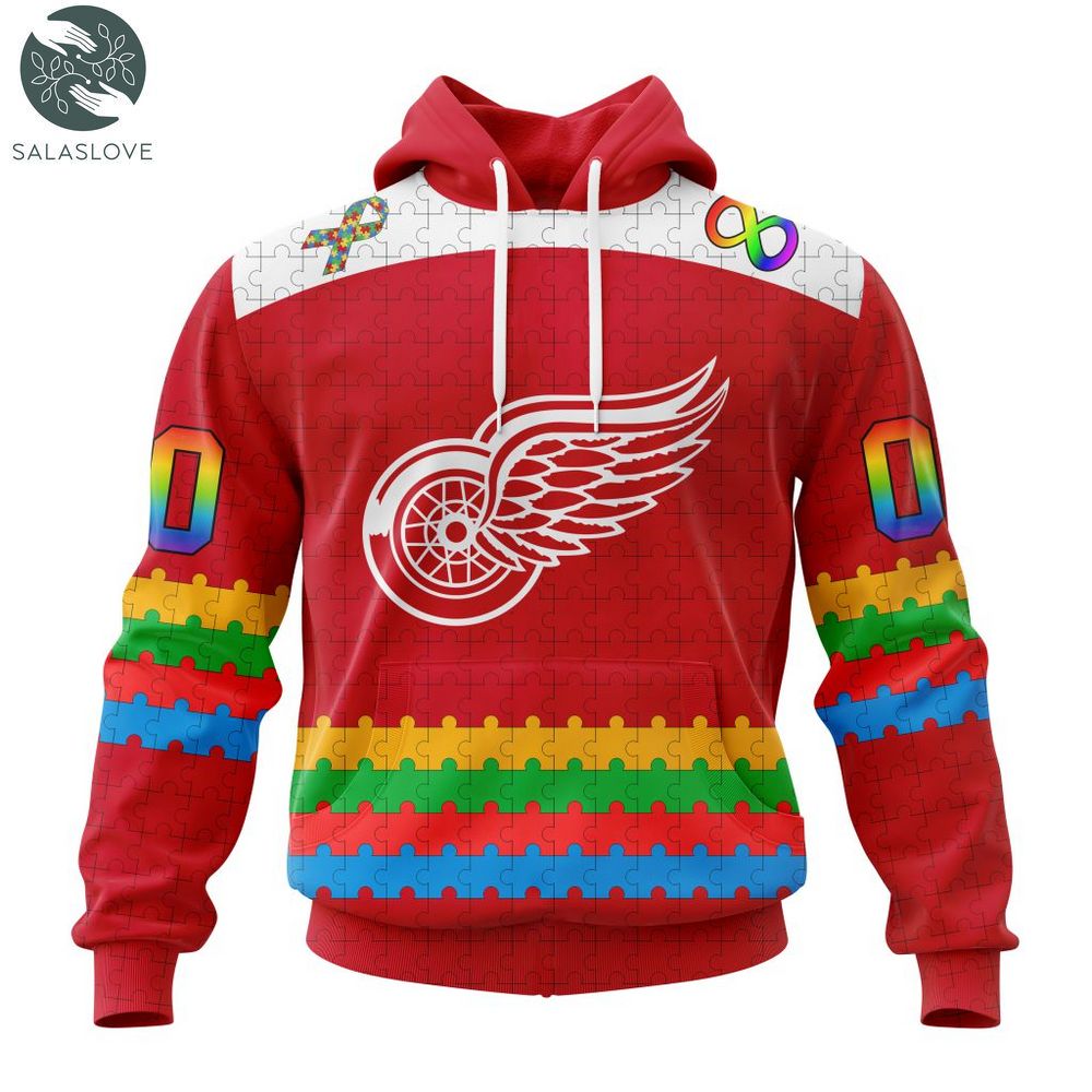 NHL Detroit Red Wings Special Autism Awareness Design Hoodie