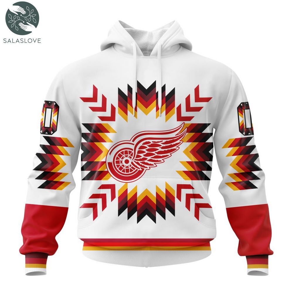 NHL Detroit Red Wings Special Design With Native Pattern Hoodie