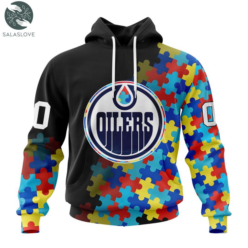 NHL Edmonton Oilers Special Autism Awareness Design Hoodie