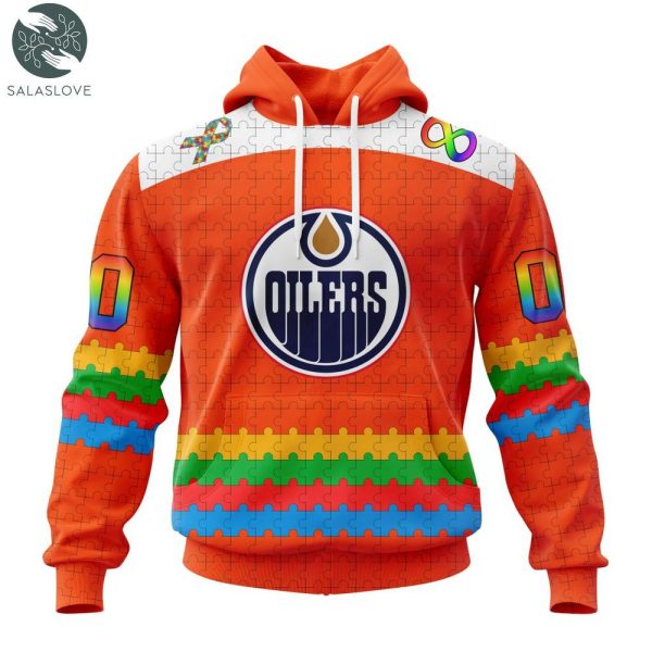 NHL Edmonton Oilers Special Autism Awareness Design Hoodie