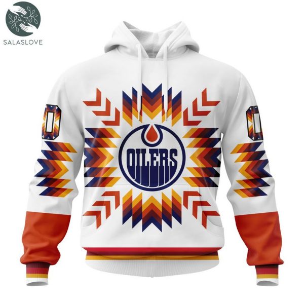 NHL Edmonton Oilers Special Design With Native Pattern Hoodie
