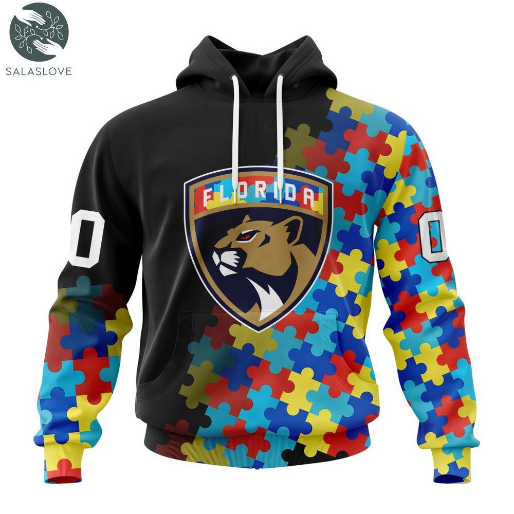 NHL Florida Panthers Special Autism Awareness Design Hoodie