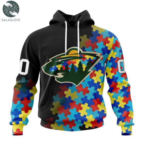 NHL Minnesota Wild Special Autism Awareness Design Hoodie