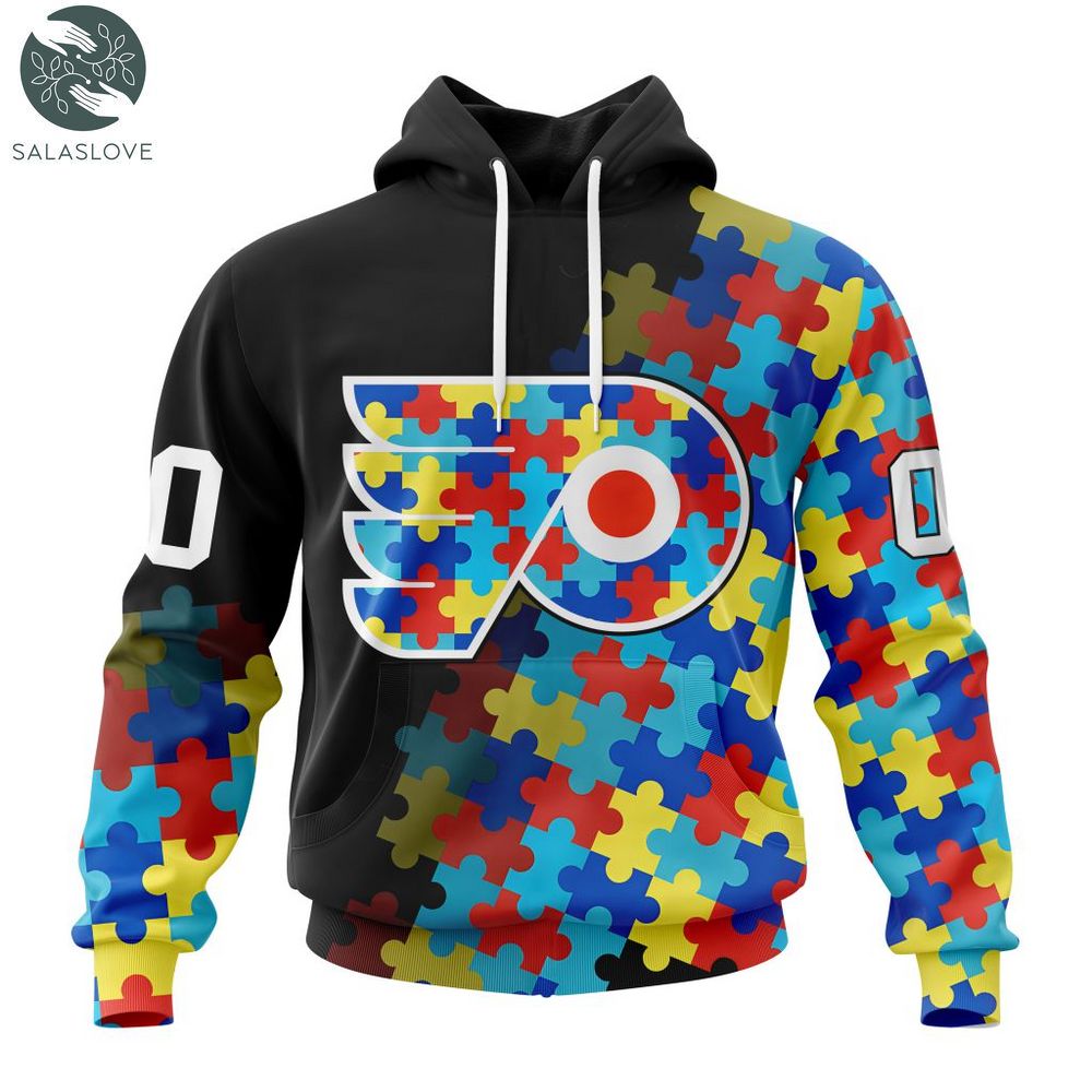 NHL Philadelphia Flyers Special Autism Awareness Design Hoodie