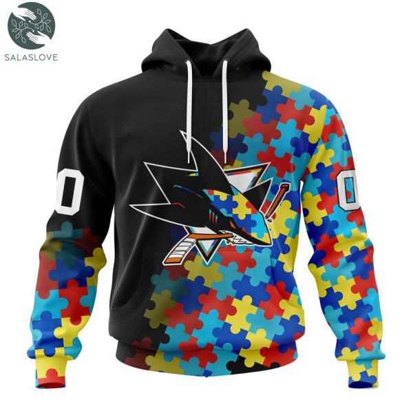 NHL San Jose Sharks Special Autism Awareness Design Hoodie