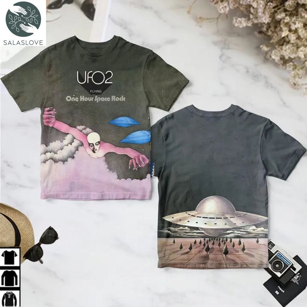 UFO - 2 flying - Unisex 3D T-shirt