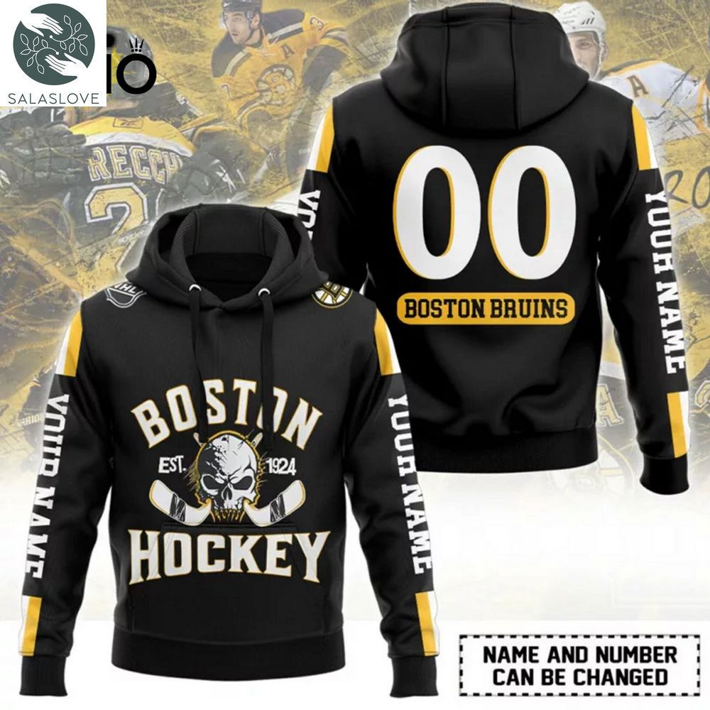 Boston Bruins Custom Name Number Hockey Black Shirt Hoodie HT300117


