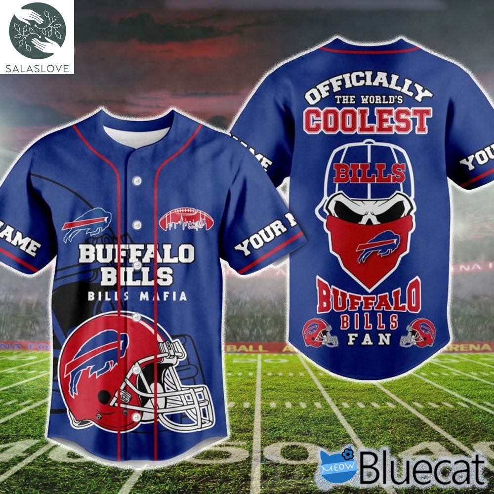 Buffalo Bills Mafia Officially The Worlds Coolest Custom 3d Baseball Jersey HT190102

