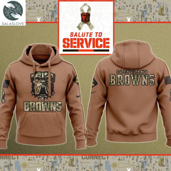 Cleveland Browns NFL Salute To Service New Logo Hoodie TY122301