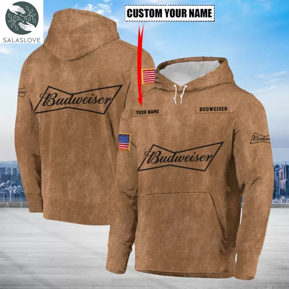 Custom Name Budweiser Hoodie