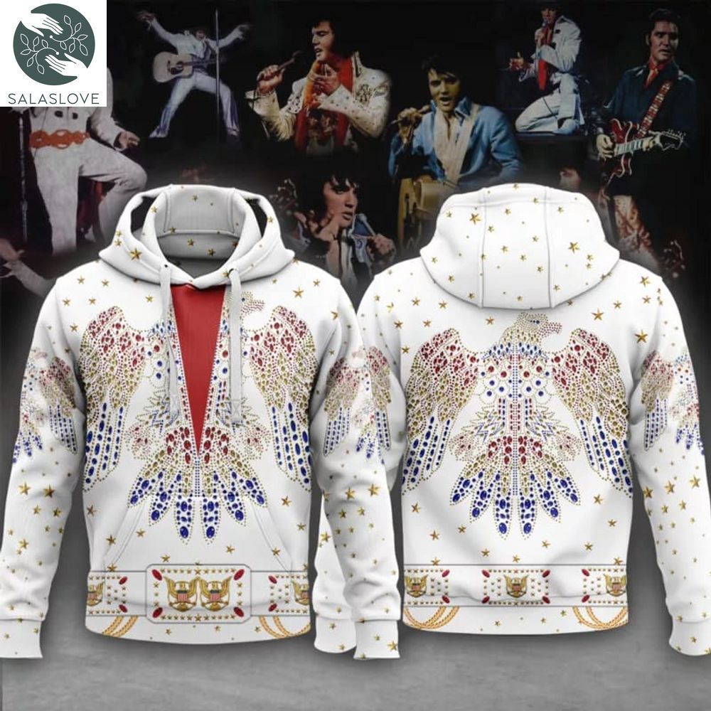 Elvis Presley Eagle Rhinestones Suit Custom Hoodies