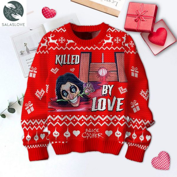  Killed By Love Alice Cooper Valentine Sweater HT040208

