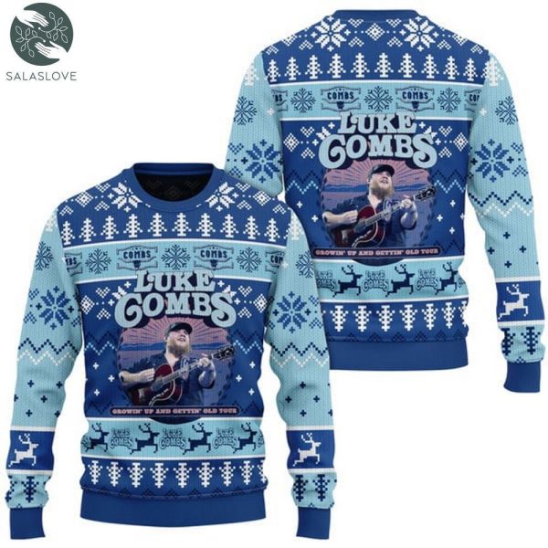Luke Combs Growin’ Up and Gettin’ Old Tour for 2024 Ugly Sweater HT040210

