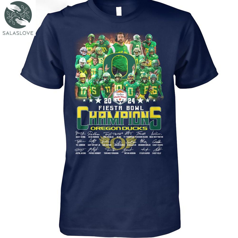 Oregon Ducks Fiesta Bowl Champions 2024 T Shirt HT140105



