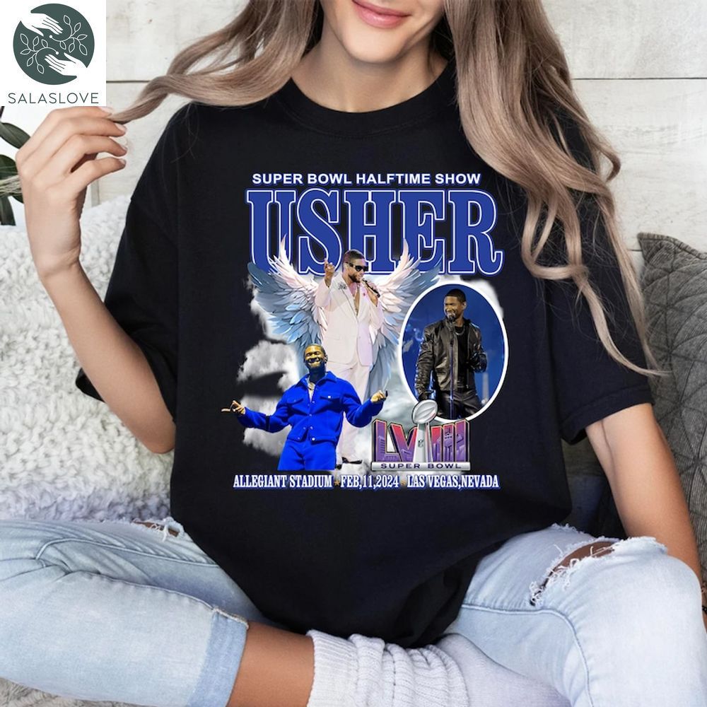 Usher Super Bowl 2024 Halftime Show T-shirt Gift For Fan HT140109


