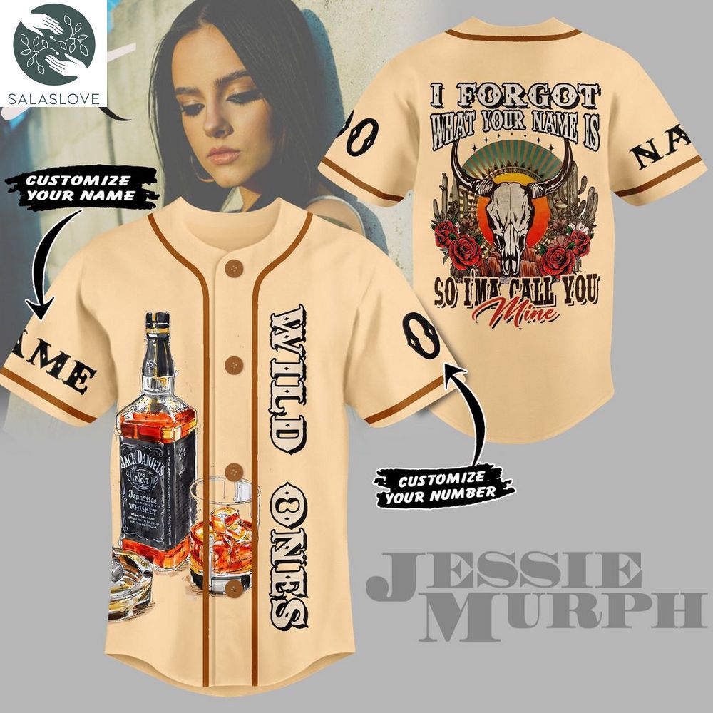 Wild Ones I Forgot What Your Name Is So I’ma Call You Mine Jessie Murph Custom Baseball Jersey HT200120

