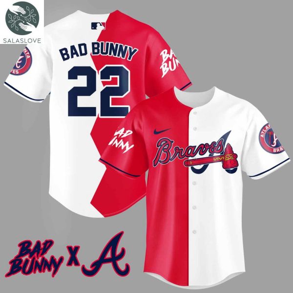 Bad Bunny Braves Baseball Jersey