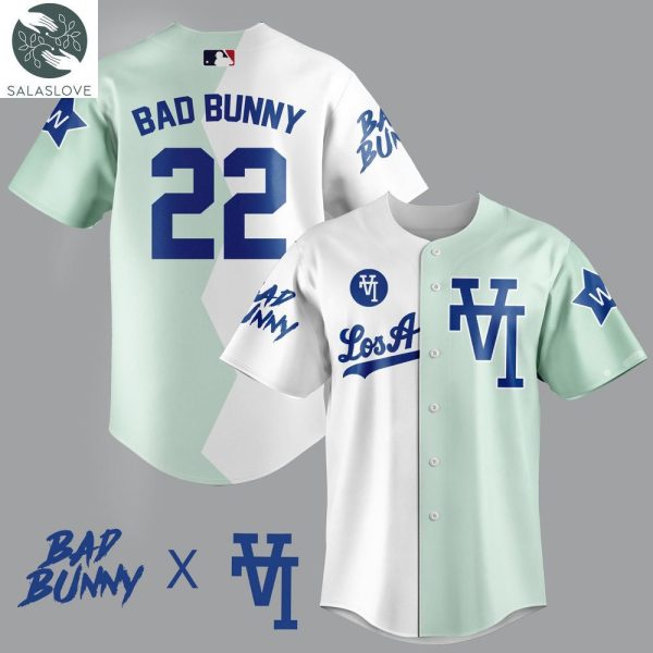 Bad Bunny Dodgers Baseball Jersey TY262243