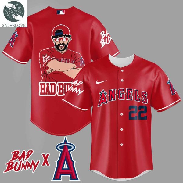 Bad Bunny LA Angels of Anaheim Baseball Jersey

