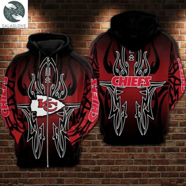 Stocktee Kansas City Chiefs American Flag Limited Edition Men’s And Women’s All Over Print Full 3D Hoodie