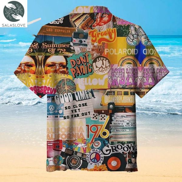  70s Vintage Vibe Collage Universal Hawaiian Shirt

