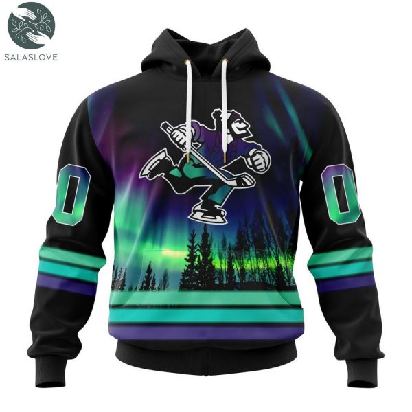 AHL Abbotsford Canucks Special Design With Northern Lights Hoodie