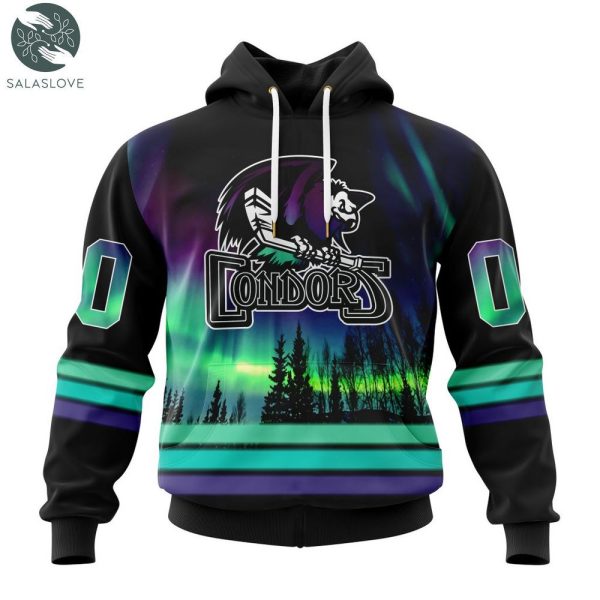 AHL Bakersfield Condors Special Design With Northern Lights Hoodie